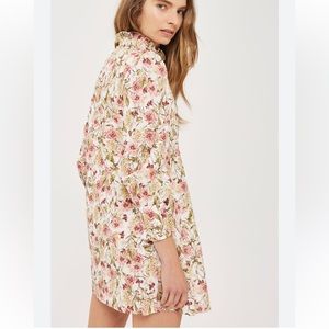 TOPSHOP Petite cotton mini dress